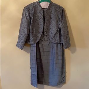 Women’s plus size cocktail dress.